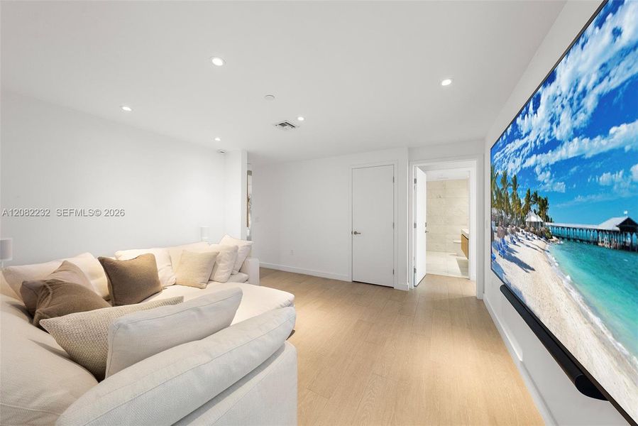 Furnished interior view inside a new home in , Miami Beach (Image 40).
