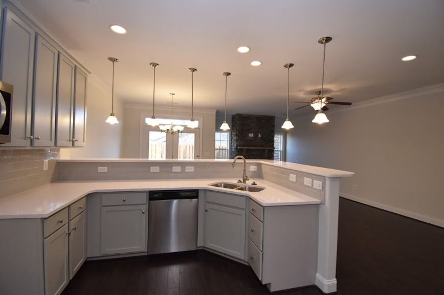 Representative furnished interior of a home built from the Cayman X by Keystone Homes NC in Trellises, High Point (Image 14).