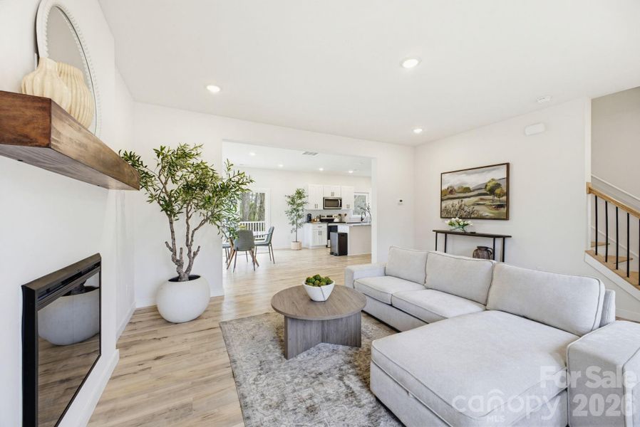 Furnished interior view inside a new home in , Hickory (Image 7).