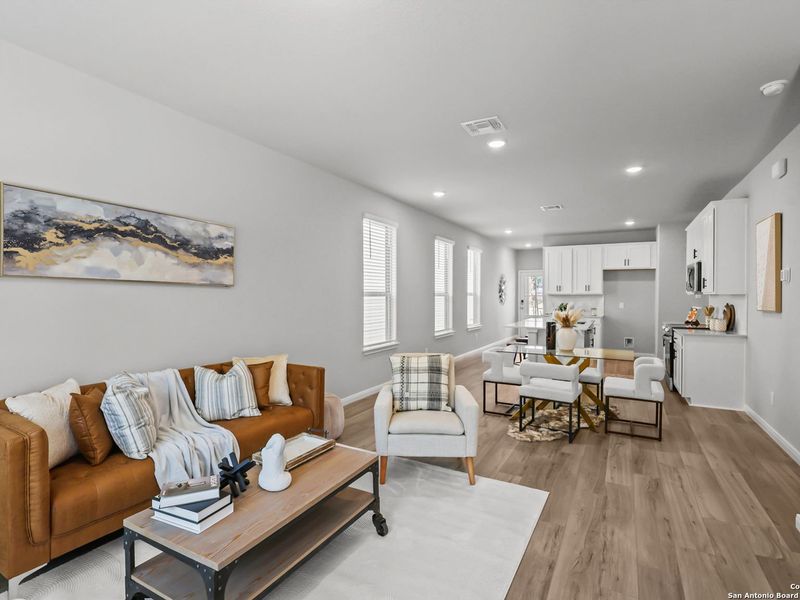 Furnished interior view inside a new home in Cedar Heights, San Antonio (Image 9).