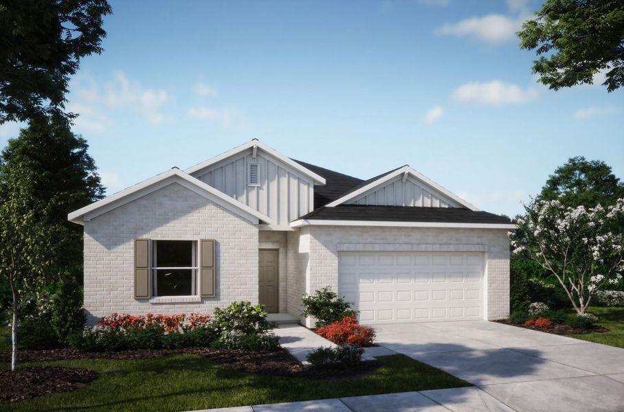 Representative exterior photo of a completed home built from the Miramar by Maronda Homes in Seminole Bend, Pensacola, FL (Image 6). Representative exterior photo of a completed home built from the Miramar by Maronda Homes in Seminole Bend, Pensacola, FL (Image 6).