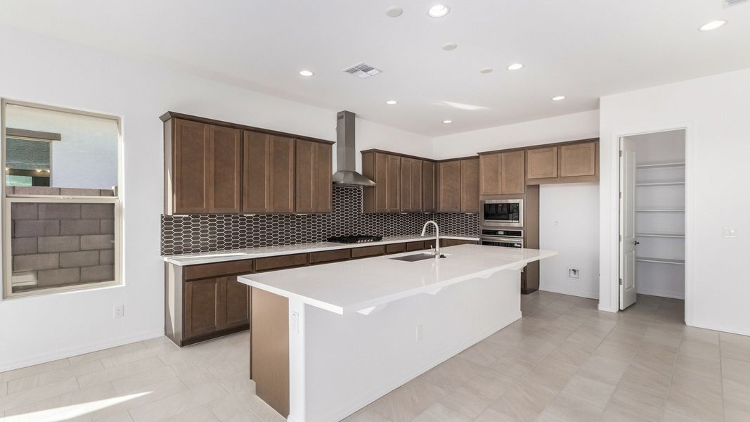 Furnished interior view inside a new home in Arroyo Seco - Hacienda, Buckeye (Image 8).