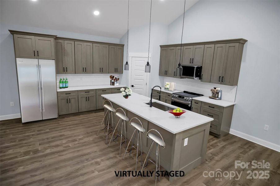 Furnished interior view inside a new home in , Iron Station (Image 10).