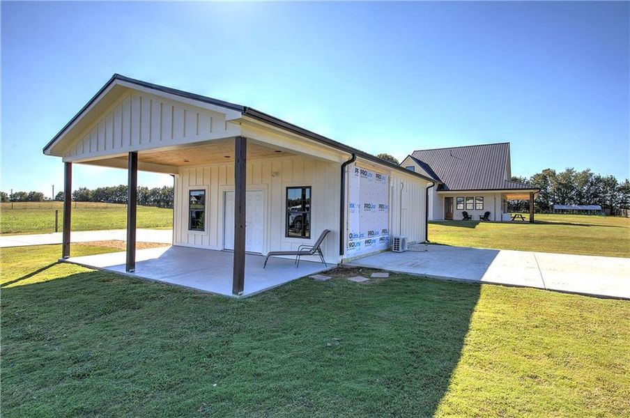 Exterior details and patio area of a home in , Calhoun (Image 31).