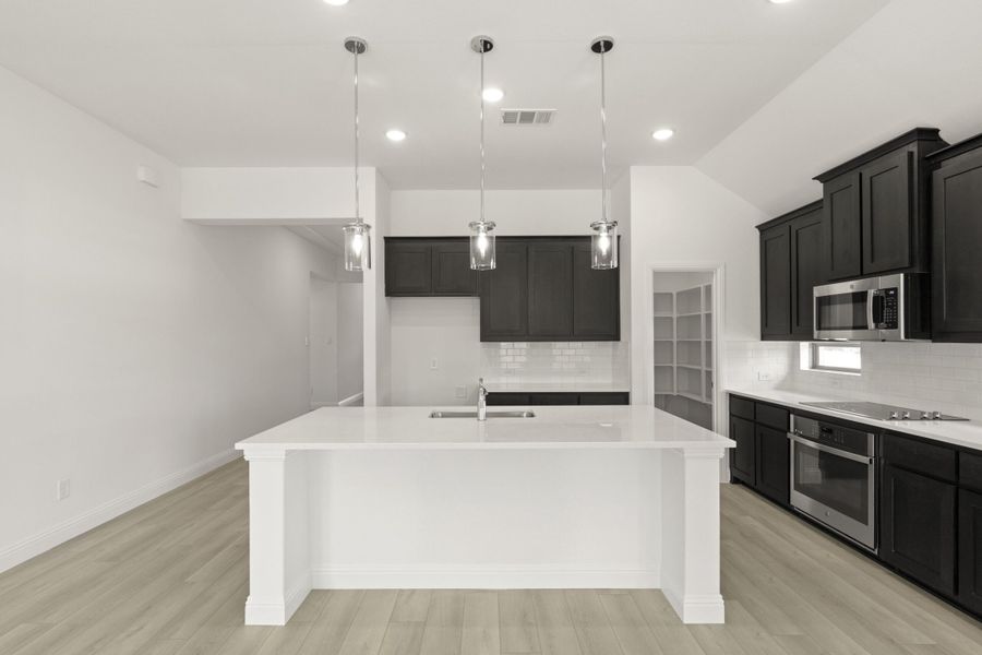 Furnished interior view inside a new home in Keeneland, Aubrey (Image 7).