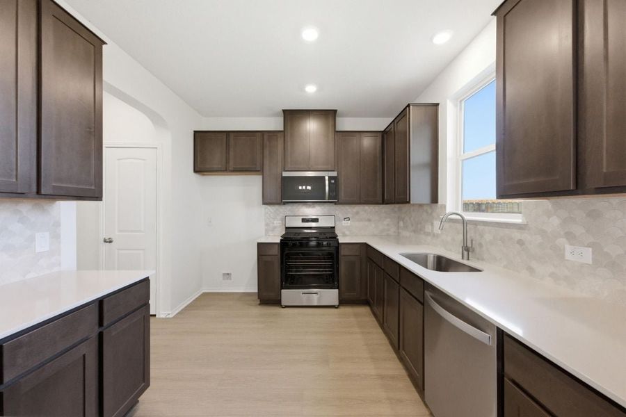 Furnished interior view inside a new home in Salerno - Heritage Collection, Round Rock (Image 5). Furnished interior view inside a new home in Salerno - Heritage Collection, Round Rock (Image 5).