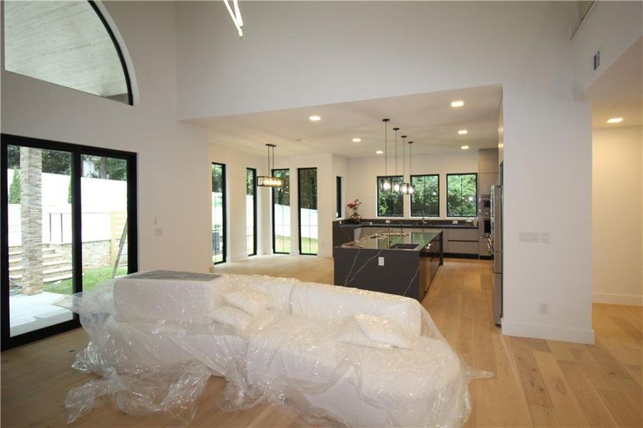 Furnished interior view inside a new home in , Sandy Springs (Image 6). Furnished interior view inside a new home in , Sandy Springs (Image 6).