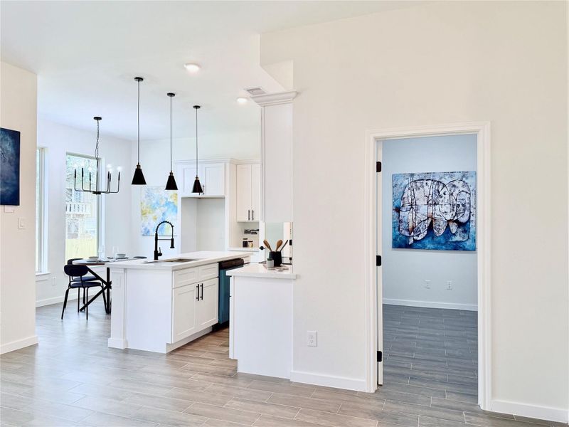 Furnished interior view inside a new home in , Conroe (Image 17).