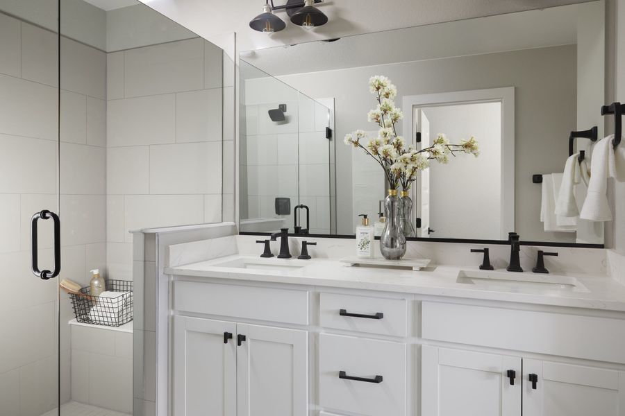 Representative furnished interior of a home built from the Brendon by Lokal Homes in Victory Ridge, Colorado Springs (Image 18).