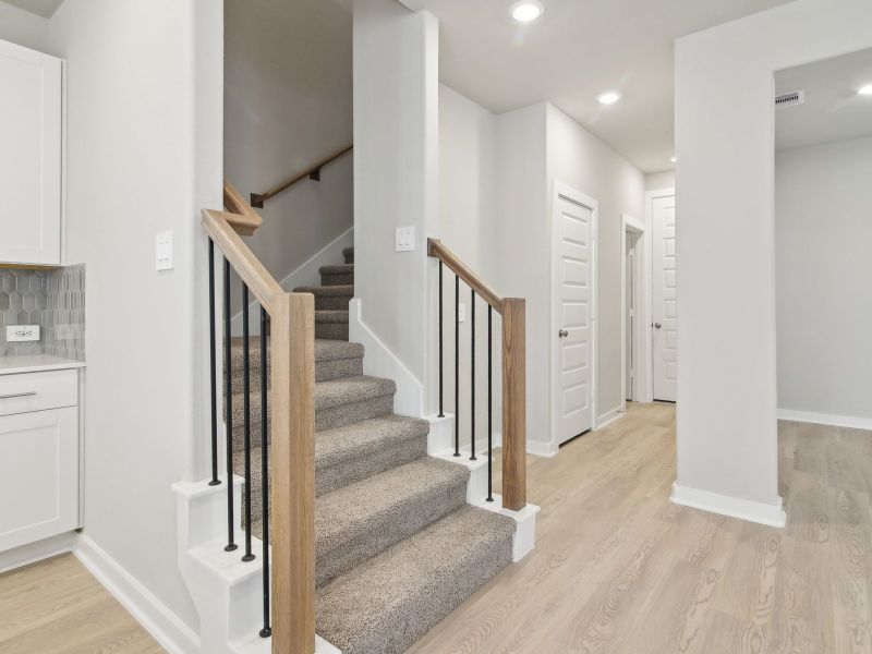 Spacious, unfurnished interior of a new home in Kemah Crossing - City Series, Kemah (Image 13). Spacious, unfurnished interior of a new home in Kemah Crossing - City Series, Kemah (Image 13).