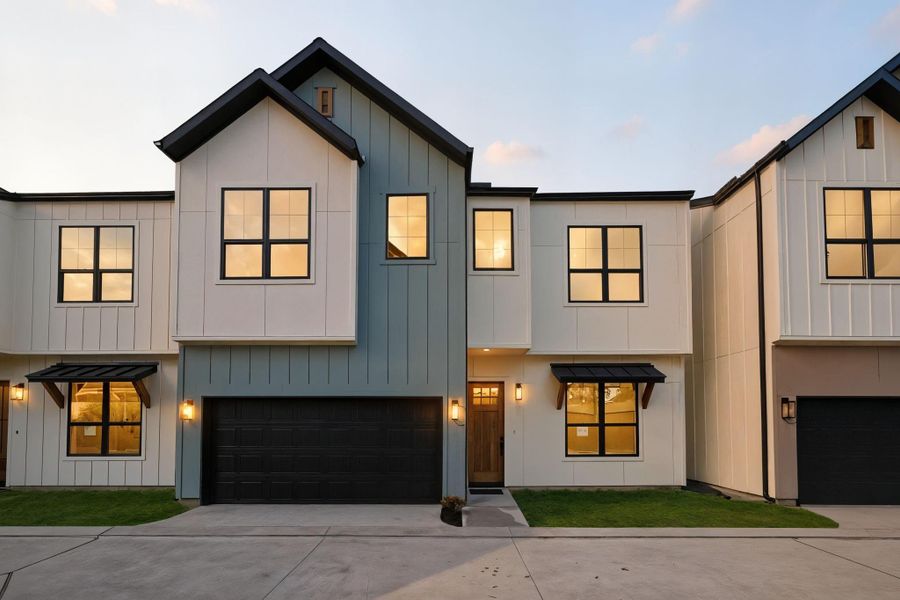 Front exterior of a new home in , Houston, TX, highlighting curb appeal (Image 1). Front exterior of a new home in , Houston, TX, highlighting curb appeal (Image 1).