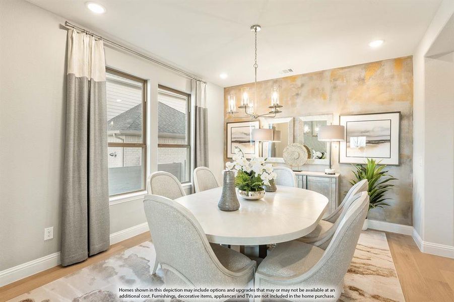 Furnished interior view inside a new home in ArrowBrooke, Aubrey (Image 14).