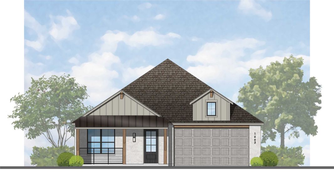 Representative rendering of the exterior for the Picasso Plan by Highland Homes (Image 4). Representative rendering of the exterior for the Picasso Plan by Highland Homes (Image 4).