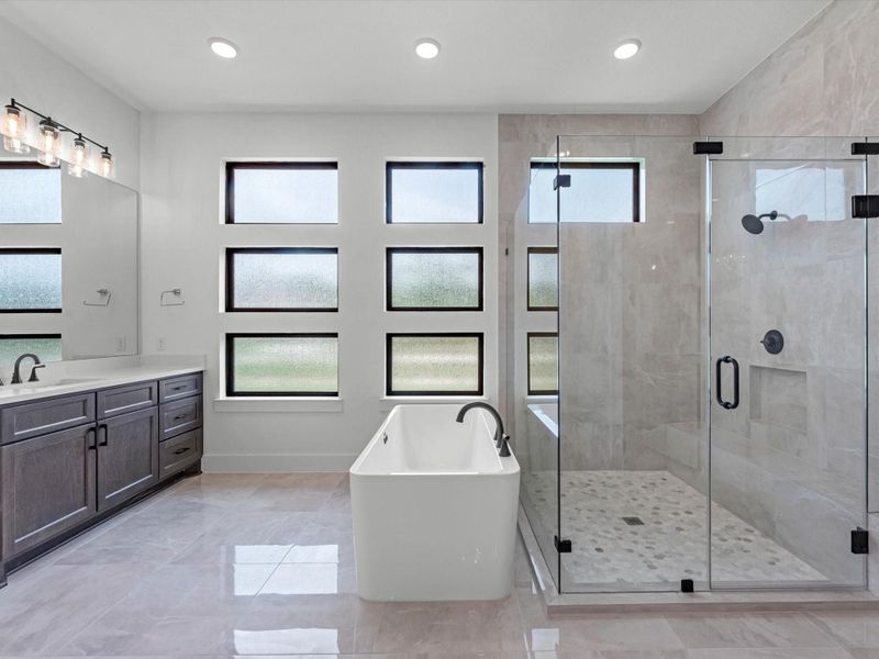 Furnished interior view inside a new home in The Estates at James Lane, Fulshear (Image 6). Furnished interior view inside a new home in The Estates at James Lane, Fulshear (Image 6).