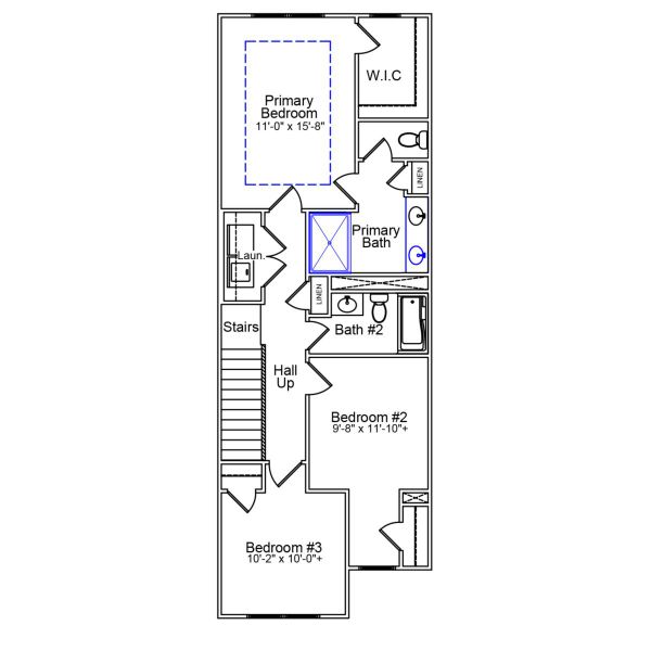 2D floor plan layout of this home in Sloan Station, Charlotte, NC (Image 3).