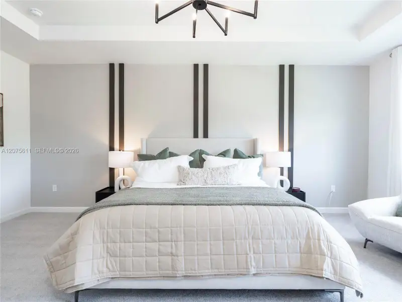Furnished interior view inside a new home in Wildwood Groves, Miami (Image 29).