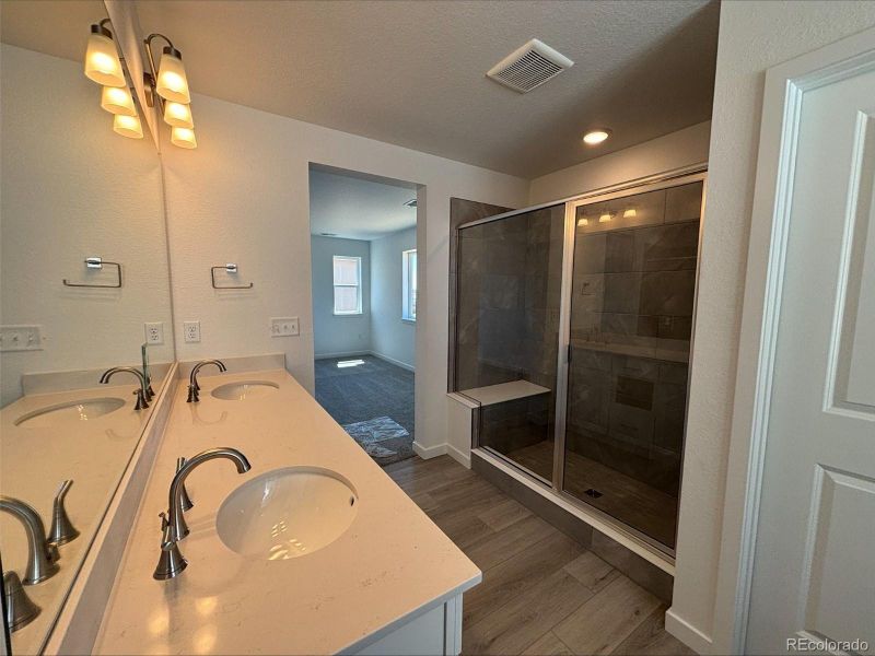 Furnished interior view inside a new home in Crossway at Second Creek, Commerce City (Image 8). Furnished interior view inside a new home in Crossway at Second Creek, Commerce City (Image 8).