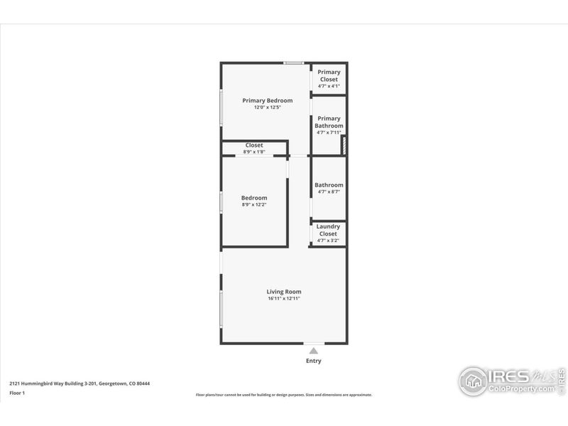2D floor plan layout of this home in , Georgetown, CO (Image 3).