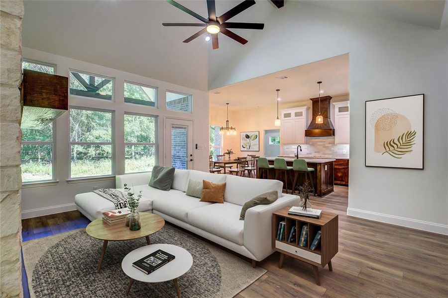 Furnished interior view inside a new home in , Terrell (Image 6). Furnished interior view inside a new home in , Terrell (Image 6).