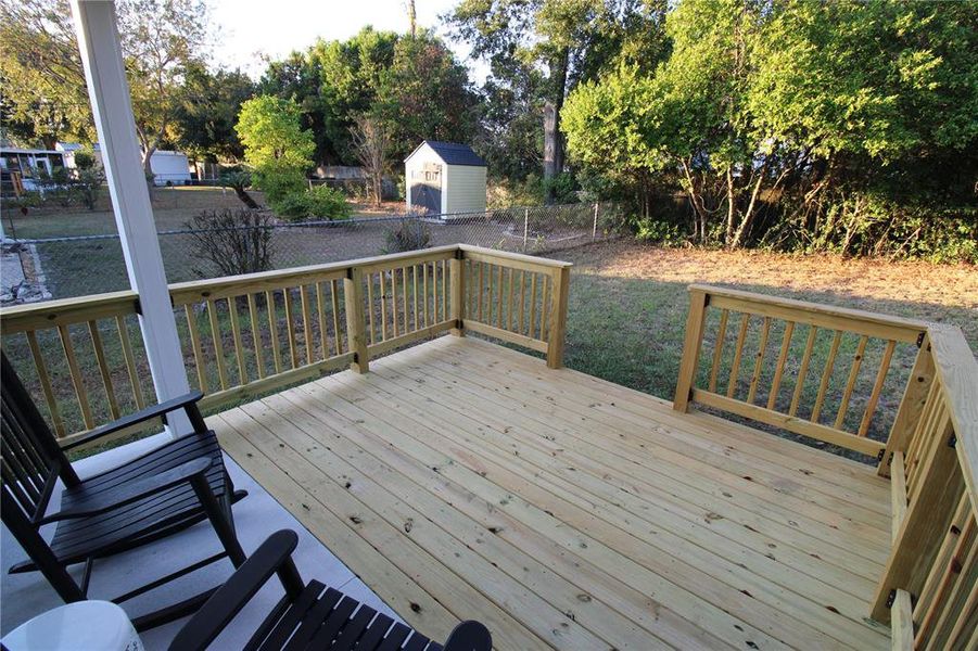 Exterior details and patio area of a home in , Lake City (Image 3). Exterior details and patio area of a home in , Lake City (Image 3).