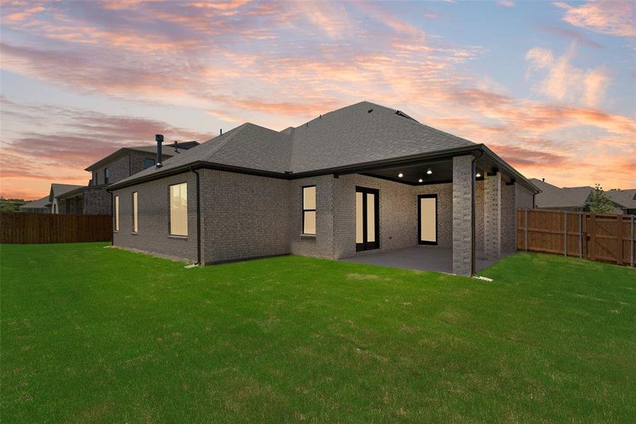 Front exterior of a new home in , Van Alstyne, TX, highlighting curb appeal (Image 21).