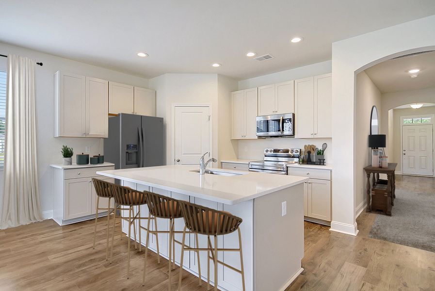 Representative furnished interior of a home built from the Batten by Hunter Quinn Homes in Beaufort County Homes, Beaufort (Image 6).