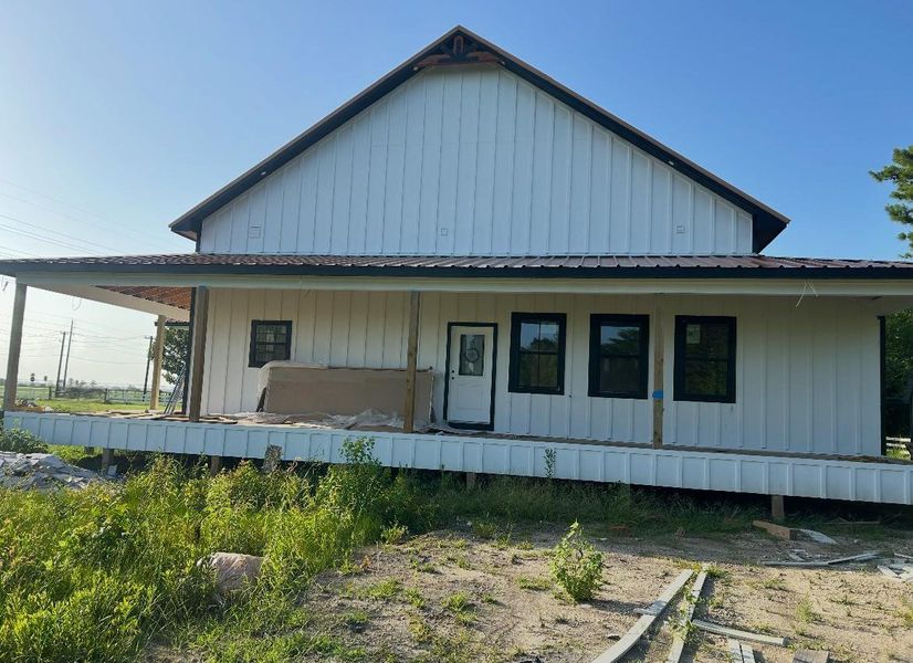 Exterior details and patio area of a home in , Crosby (Image 3). Exterior details and patio area of a home in , Crosby (Image 3).
