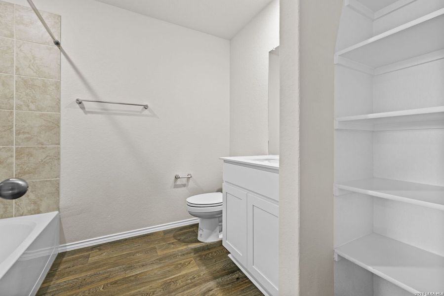 Furnished interior view inside a new home in Redbird Ranch, San Antonio (Image 9).