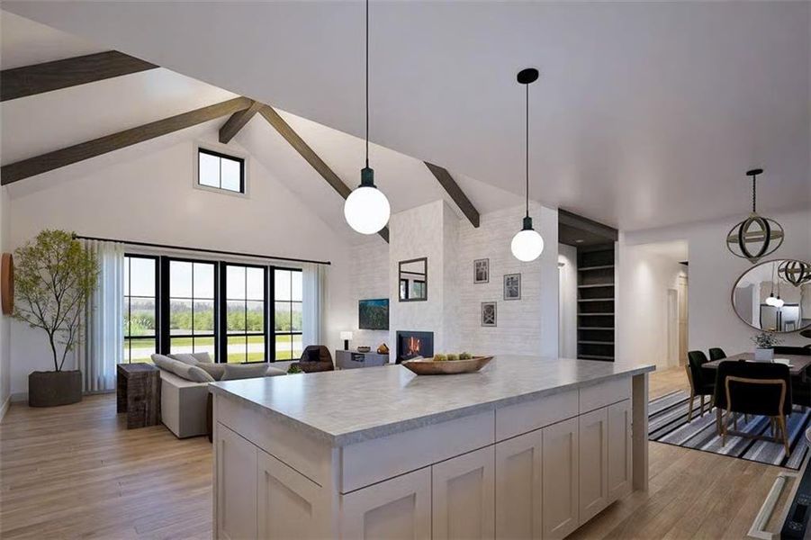 Furnished interior view inside a new home in , Cartersville (Image 7).