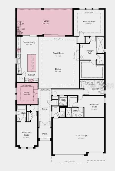 2D floor plan layout of this home in Skye Ranch Community Group Page, Sarasota, FL (Image 3).