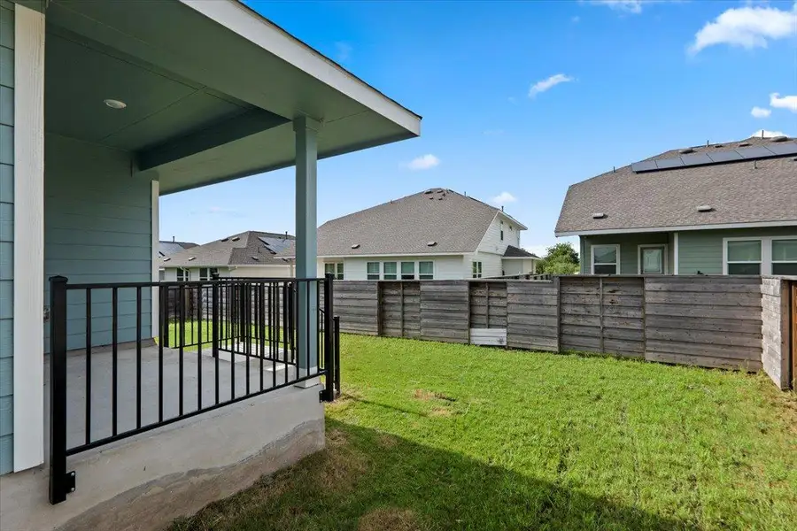 A well-maintained fenced yard offers a private outdoor retreat, complementing the home's covered patio. A well-maintained fenced yard offers a private outdoor retreat, complementing the home's covered patio.