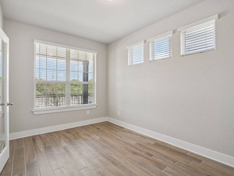 Office in the San Jacinto floorplan at a Meritage Homes community. Office in the San Jacinto floorplan at a Meritage Homes community.