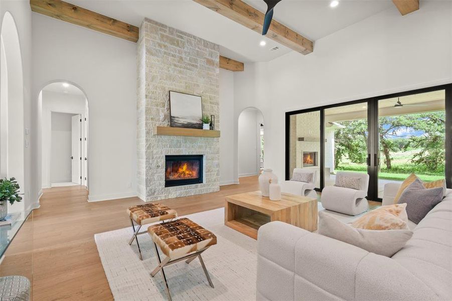 Furnished interior view inside a new home in , Weatherford (Image 16).