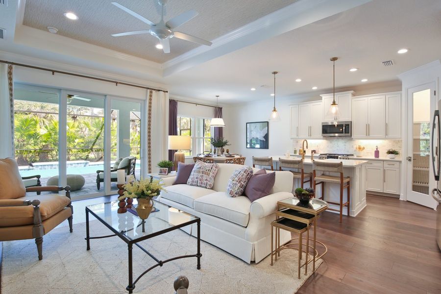 Representative furnished interior of a home built from the Lighthouse by Neal Communities in Boca Royale Golf & Country Club at Wellen Park, Englewood (Image 7).