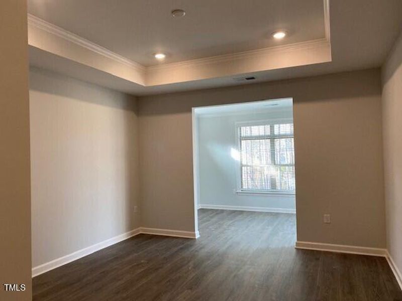 Primary bedroom with sitting room