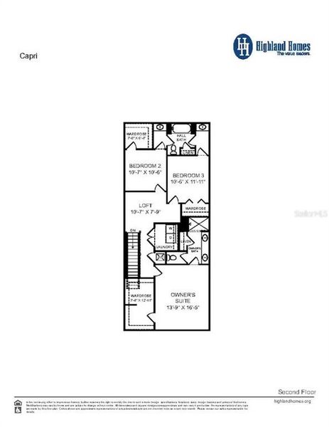 2D floor plan layout of this home in Estates at Hickory Cove - Bungalows, St. Cloud, FL (Image 3).