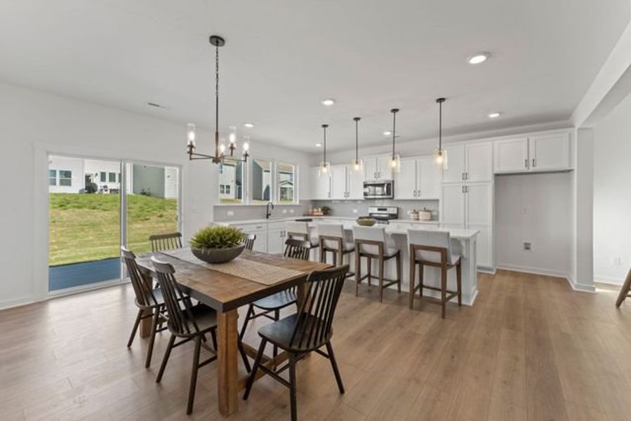Representative furnished interior of a home built from the Bayside by True Homes in Harpers Landing, Walkertown (Image 5).
