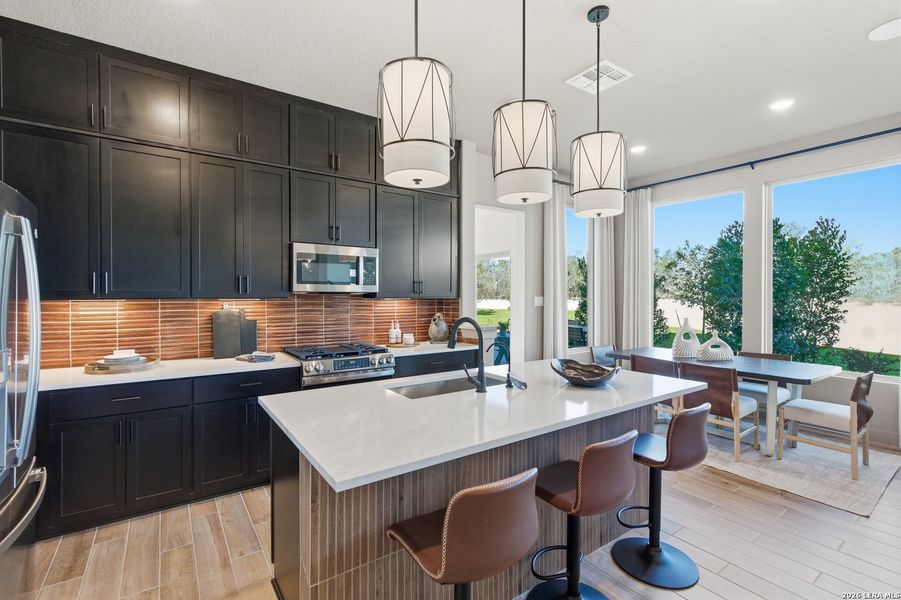 Furnished interior view inside a new home in Prominence, San Antonio (Image 28).