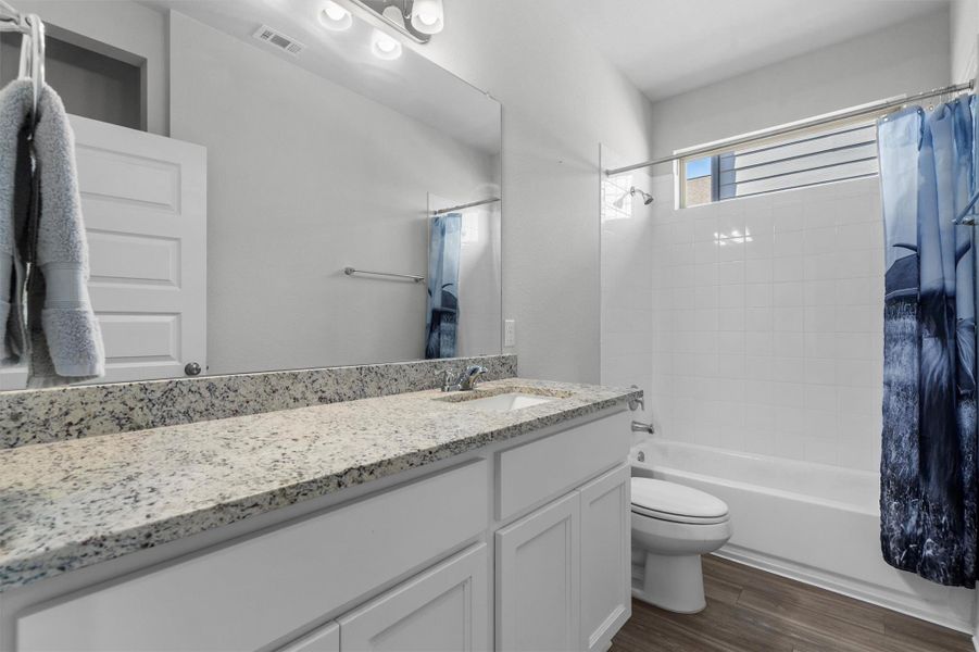 Furnished interior view inside a new home in The Ridge at Trinity Ranch, Elgin (Image 7).
