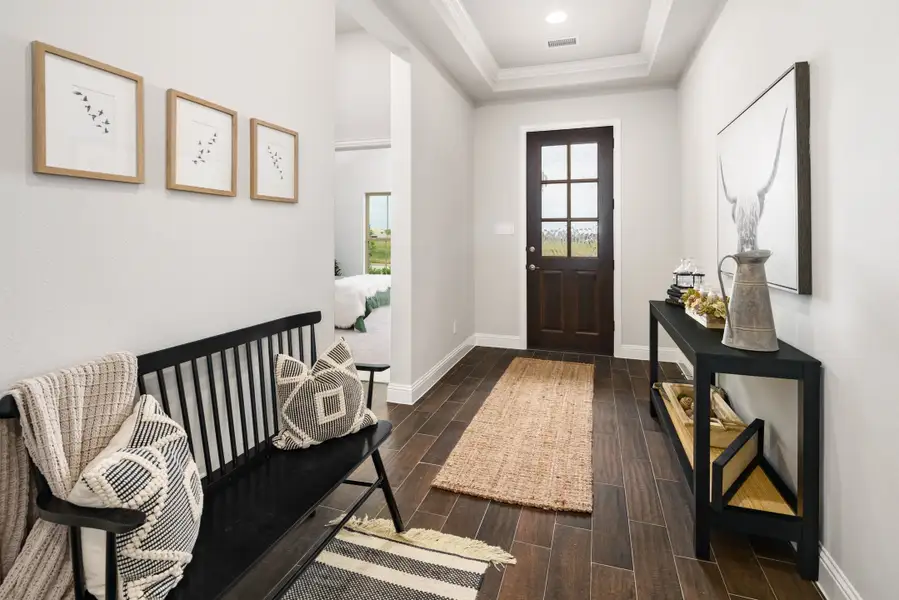 Representative furnished interior of a home built from the Brazos by UnionMain Homes in Elevon, Lavon (Image 15).