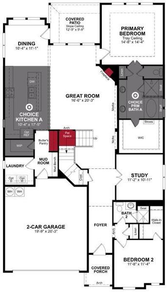 Beazer Homes Valencia on the Lake Summerfield Floorplan.