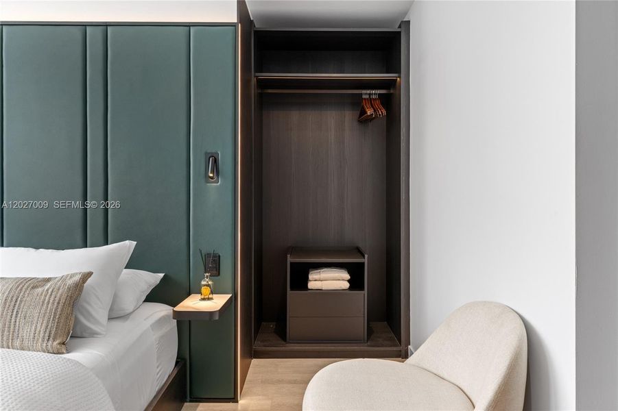 Furnished interior view inside a new home in , Miami (Image 16).