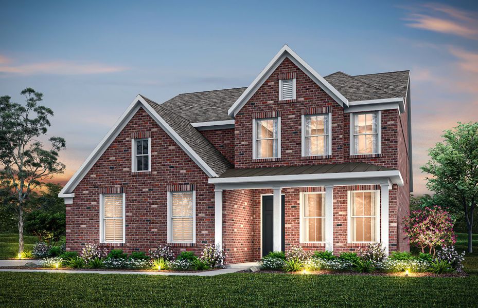 Front exterior of a new home in Devonshire, Mount Juliet, TN, highlighting curb appeal (Image 20).