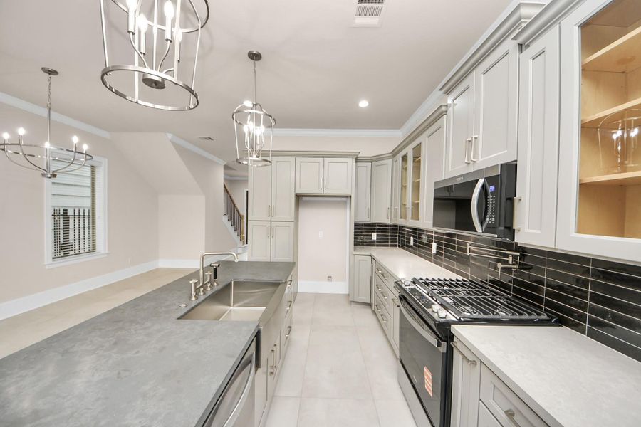 Furnished interior view inside a new home in , Houston (Image 9).