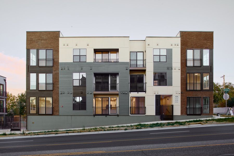 Representative exterior photo of a completed home built from the Alyssa by Lokal Homes in The Scene at Sloan's Lake, Denver, CO (Image 1).