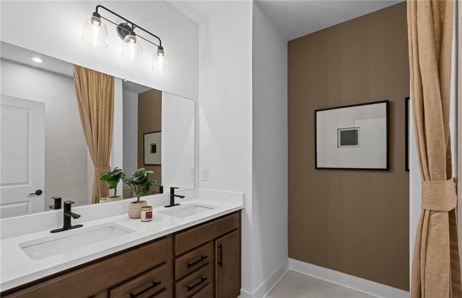 Furnished interior view inside a new home in Traditions of Braselton, Jefferson (Image 9).