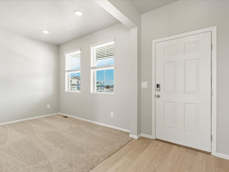 The Sloan floorplan interior image taken at a Meritage Homes community in Windsor, CO.