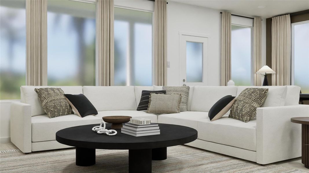 Furnished interior view inside a new home in Waterstone, Kyle (Image 27).