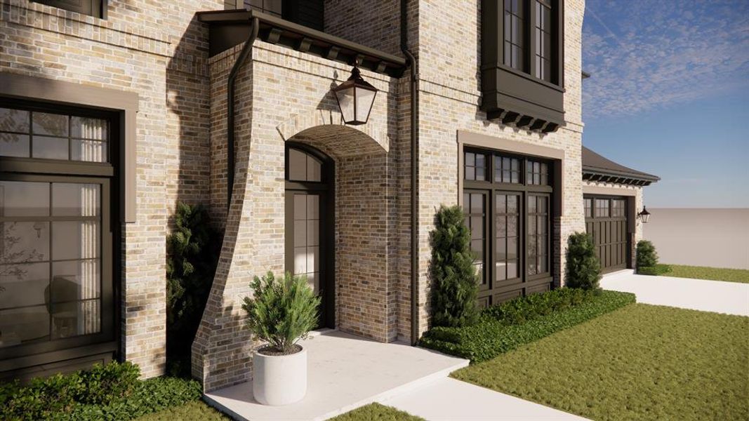 Exterior details and patio area of a home in , Dallas (Image 4). Exterior details and patio area of a home in , Dallas (Image 4).