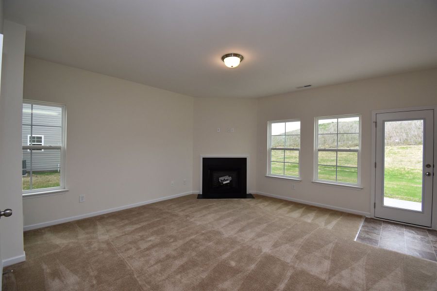 Representative unfurnished interior of a home built from the Irvine by Keystone Homes NC in The Wilcox, Greensboro (Image 21).